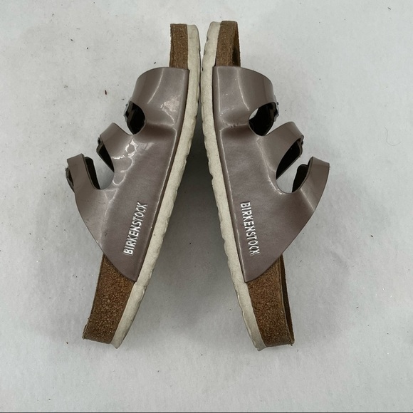 BIRKENSTOCK Womens Florida Birko-Flor Shiny Mauve Pink Triple Strap size: 39 - Picture 5 of 5